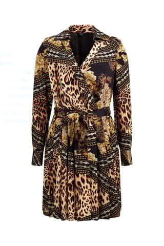 Robe patineuse - Marron et beige