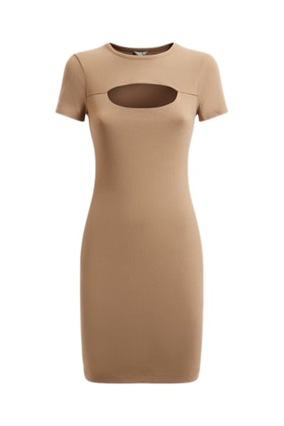 Robe fourreau - Beige