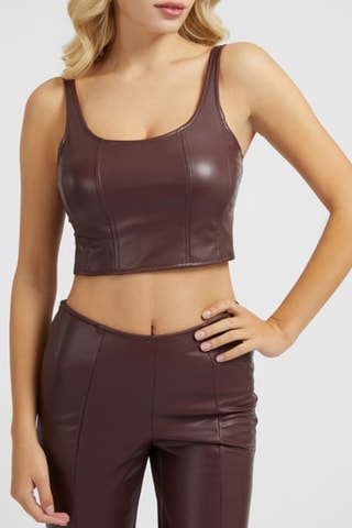 Crop top - Marron