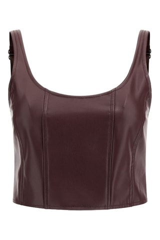 Crop top - Marron