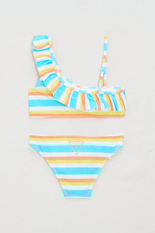 Maillot 2 pièces Stripes - Ciel et orange