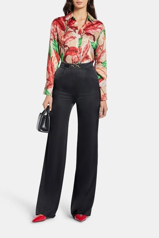 Chemisier - Rose clair et rouge