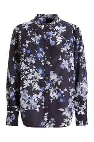 Chemisier en soie - Bleu marine