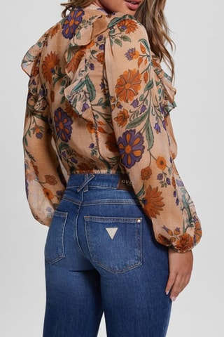 Chemisier noué - Beige