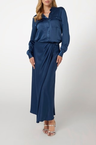 Chemisier regular - Bleu cobalt