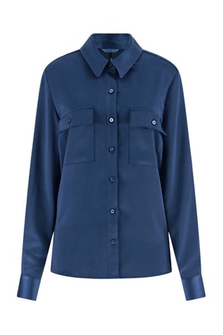 Chemisier regular - Bleu cobalt