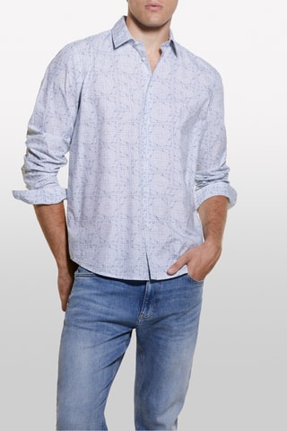 Chemise - Blanc et bleu