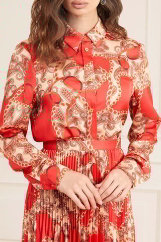 Chemisier regular - Rouge