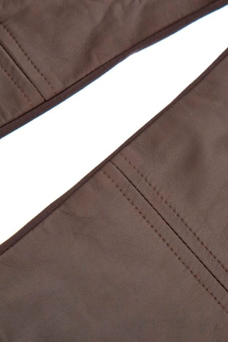 Legging en cuir - Marron