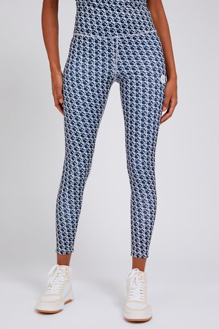 Legging taille haute Bleu marine et blanc