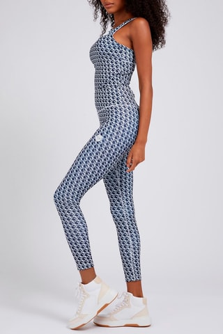 Legging taille haute Bleu marine et blanc