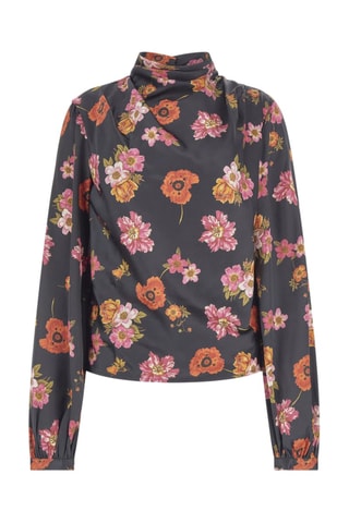 Blouse - Noir et orange