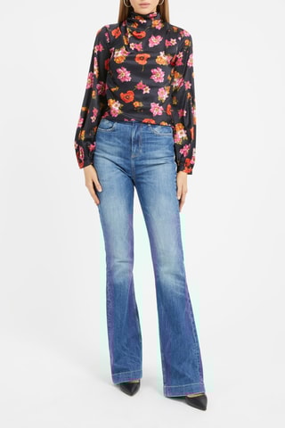 Blouse - Noir et orange