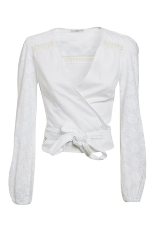Blouse en broderie anglaise - Blanc