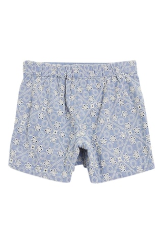 Jupe-short en broderie anglaise Ciel