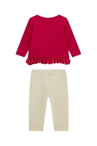 T-shirt et legging - Rouge et blanc