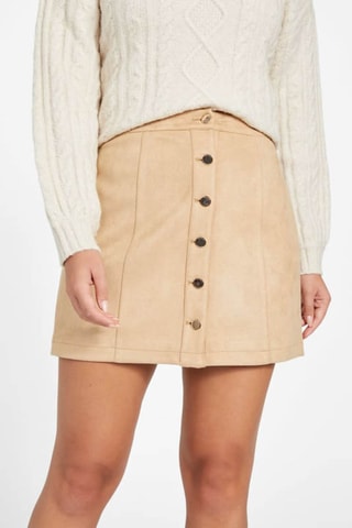 Jupe droite - Crème