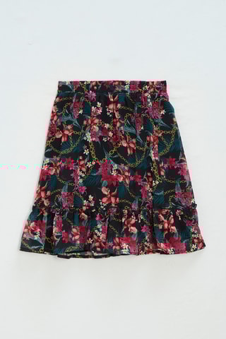 Jupe - Vert foncé et corail