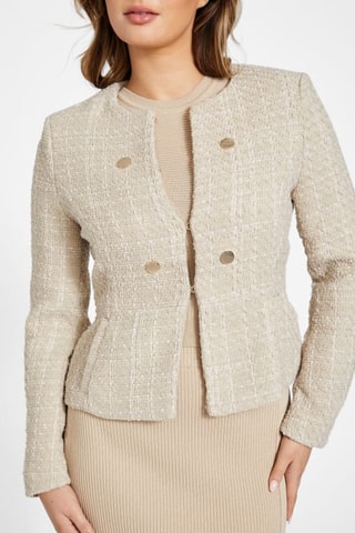 Blazer en tweed - Beige