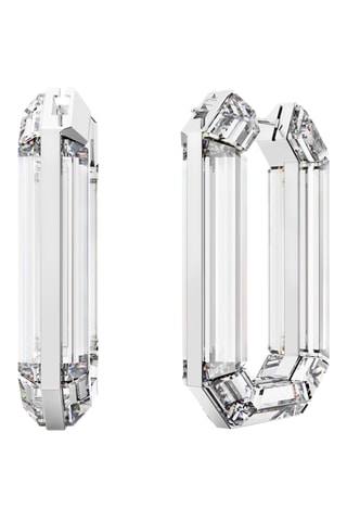 Creolen Lucent - Zilverkleurig en Wit 