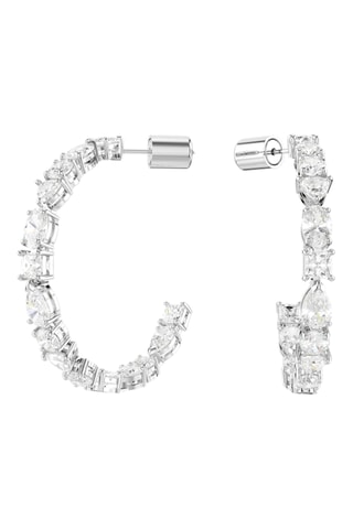 Creolen Mesmera - Zilverkleurig en Wit