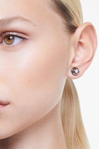 Oorbellen met Swarovski kristallen Numina - Doublé Zwart Ruthenium