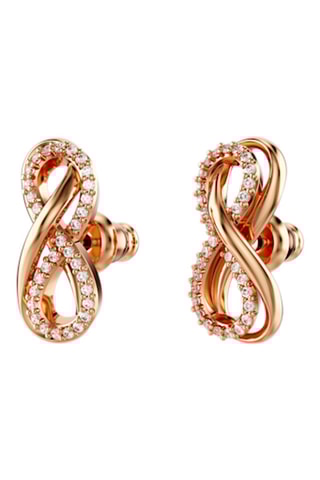 Oorbellen versierd met Swarovski Kristallen - Doublé Roségoud