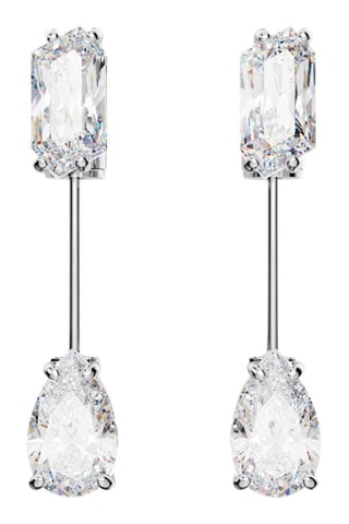 Oorbellen met Swarovski Kristallen Mesmera - Wit