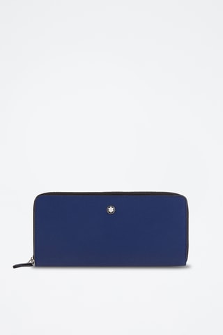 Leren Clutch Blauw