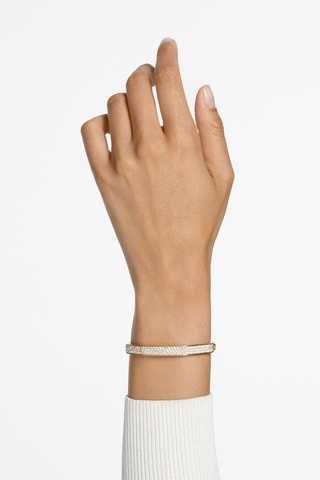 Open Armband met Swarovski Kristallen Dextera - Doublé Geelgoud