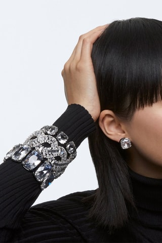 Armband met Swarovski Kristallen Harmonia - Zwart en Wit