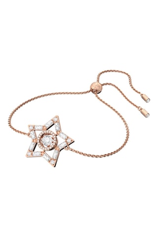 Armband ingelegd met Zirkonia's en versierd met Swarovski Kristallen Stella - Roségoudkleurig