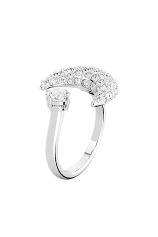 Ring met Swarovski Kristallen - Zilverkleurig