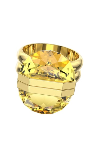 Bague ornée de cristaux Swarovski Lucent - Plaqué or jaune