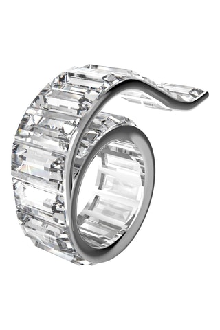 Ring met Swarovski Kristallen Matrix - Wit