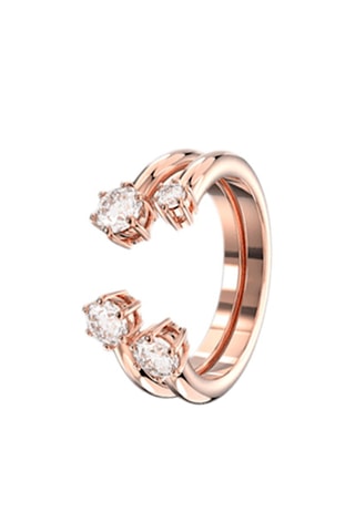 2 Ringen met Swarovski Kristallen Constellatia - Doublé Roségoud