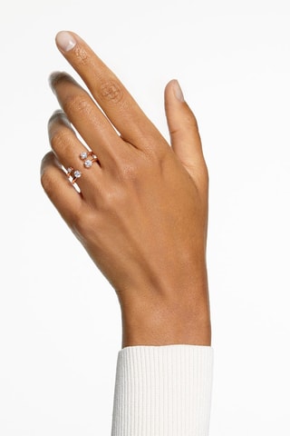 2 Ringen met Swarovski Kristallen Constellatia - Doublé Roségoud