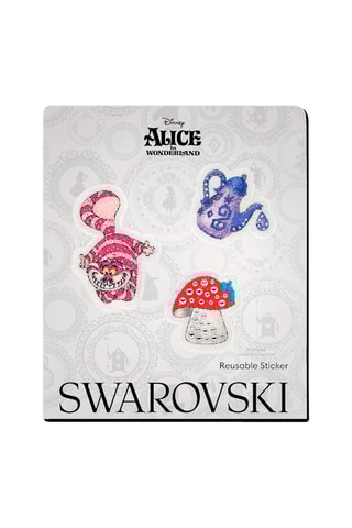 3 Stickers met Swarovski Kristallen Alice