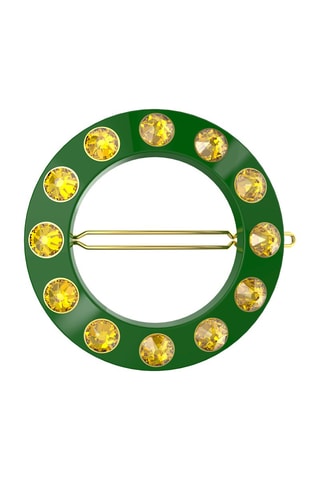 Haarspeld met Swarovski Kristallen Chroma - Groen en Geel