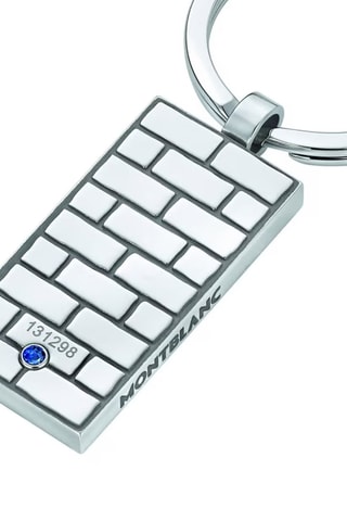 Leren Sleutelhanger - Zilverkleurig