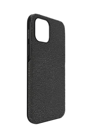 Case iPhone 12 Pro Max met Swarovski Kristallen High - Zwart