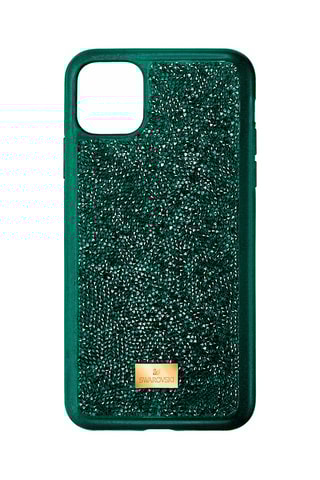Case iPhone 11 Pro met Swarovski Kristallen Glam Rock - 
Groen