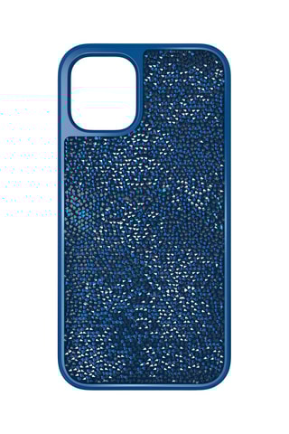 Case iPhone 12 mini met Swarovski Kristallen Glam Rock - Marineblauw