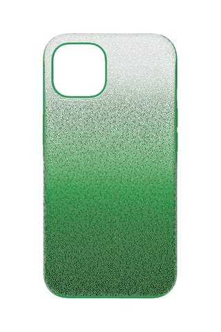 Case voor iPhone 13 met Swarovski Kristallen High - Groen