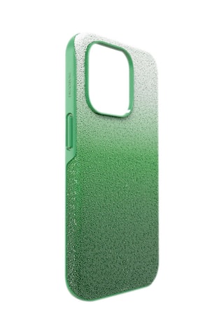Case voor iPhone 14 Pro met Swarovski Kristallen High - Groen