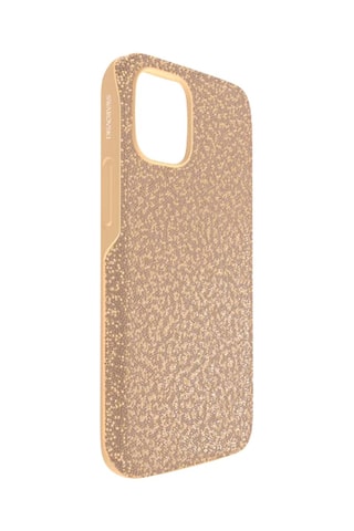 Case iPhone 12 Pro Max met Swarovski Kristallen High - Goudkleurig