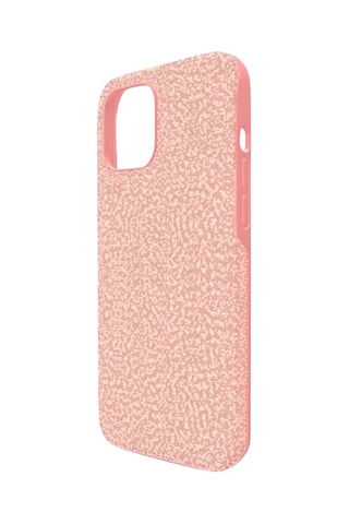 Case iPhone 12 Pro Max met Swarovski Kristallen High - Zachtroze