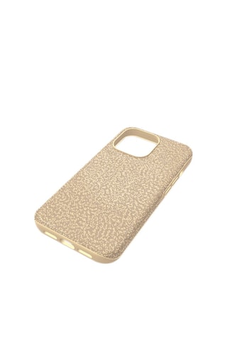 Case voor iPhone 13 Pro met Swarovski Kristallen High - Goudkleurig