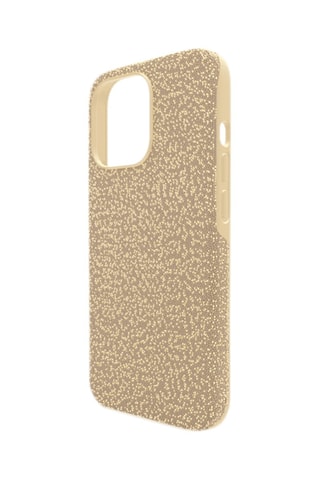 Case voor iPhone 13 Pro met Swarovski Kristallen High - Goudkleurig