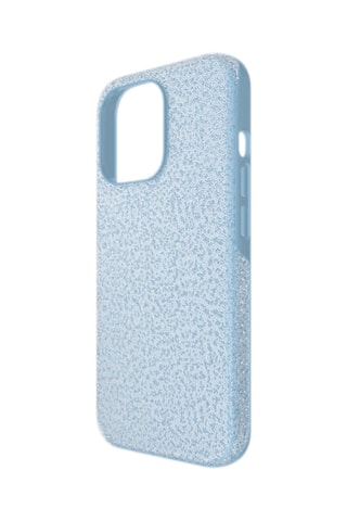 Case voor iPhone 13 Pro met Swarovski Kristallen High - Blauw